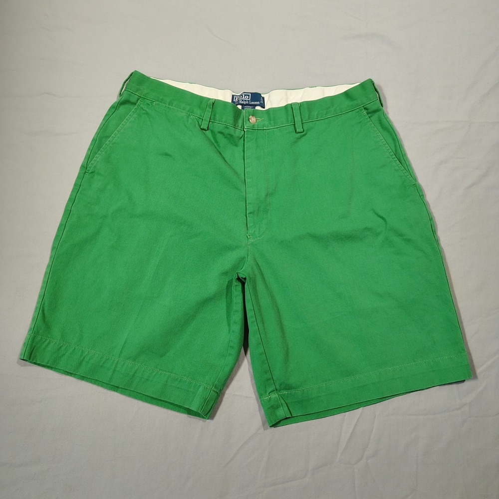 Polo Ralph Lauren Shorts Mens 38 Green Prospect Short Cotton Chino Preppy Casual
